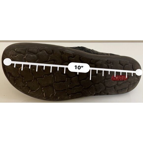 Rieker Simona 94 black leather ankle boots. - Picture 8 of 8